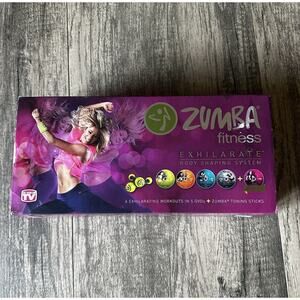 ZUMBA FITNESS Toning Stick Set New With DVD workout home gym exercise yoga train